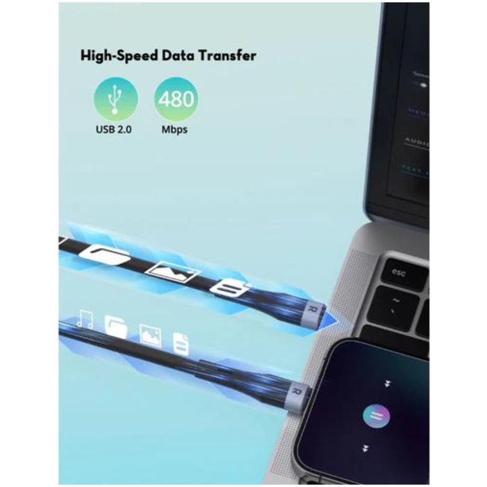 RAVPower 60W C-C Cable 1M Black