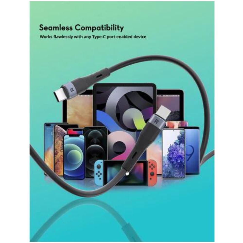 RAVPower 60W C-C Cable 1M Black