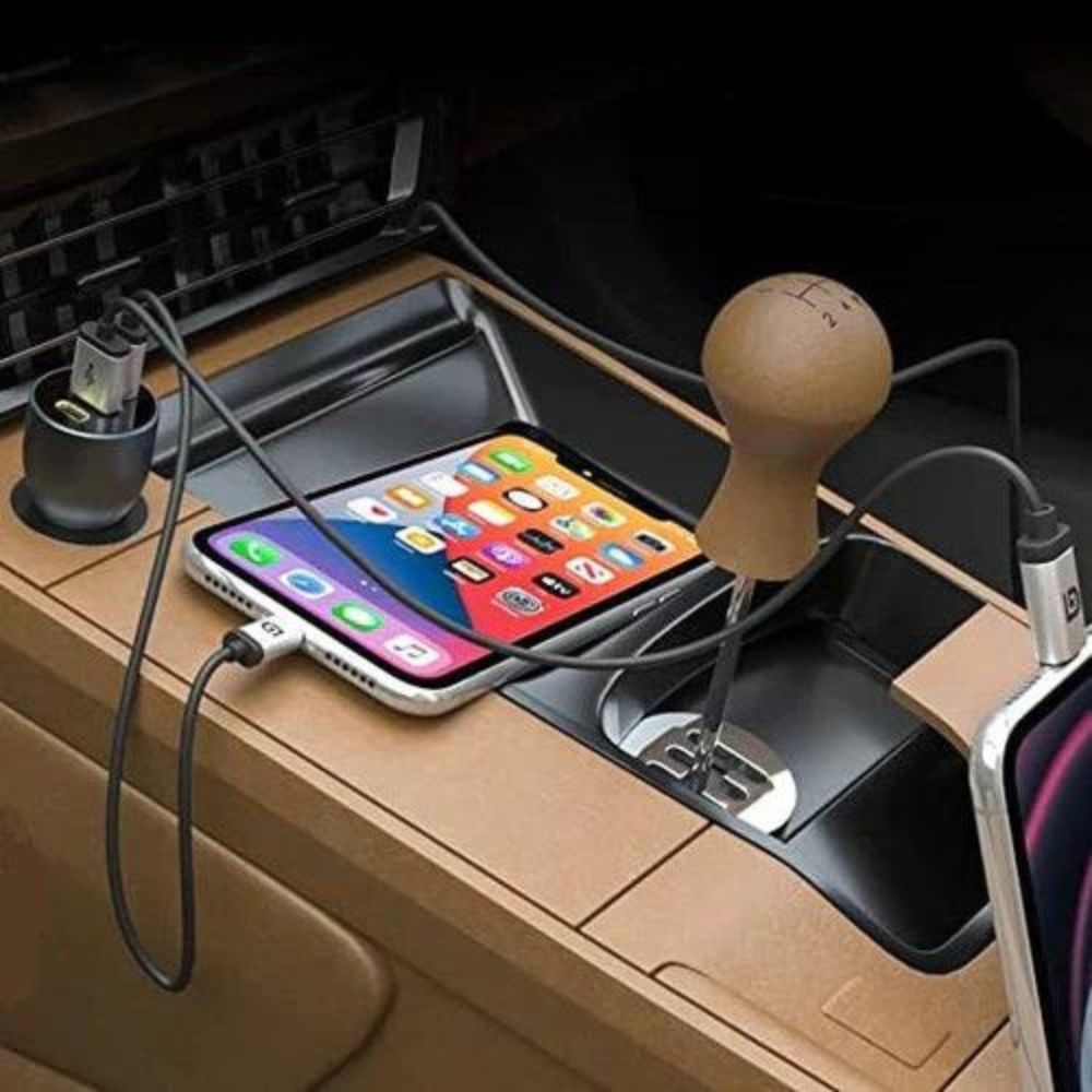 RAVPower 3-Port Car Charger 100w (Gray)