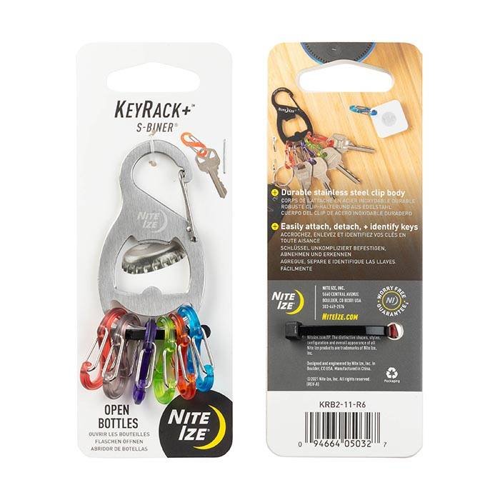 NiteIze KeyRack+™ S-Biner® (Stainless Steel)