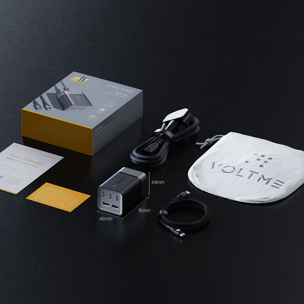 Voltme VITO Go 75W EzTravel 5-in-1 Desktop Power Bar (UK) (Black)