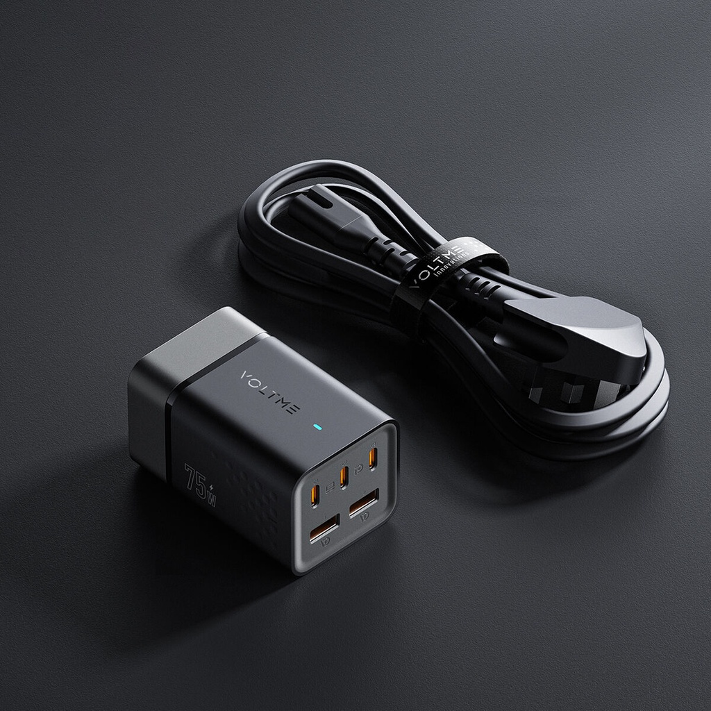 Voltme VITO Go 75W EzTravel 5-in-1 Desktop Power Bar (UK) (Black)