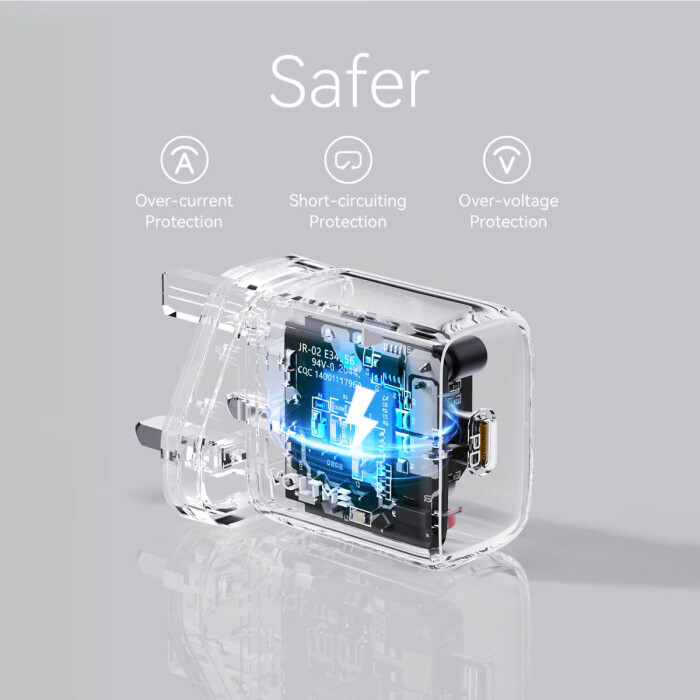 Voltme 30W Fast Charging Kit Revo 30W GaN + USB C TO C 1M Rugg 3A 60W Cable Kit