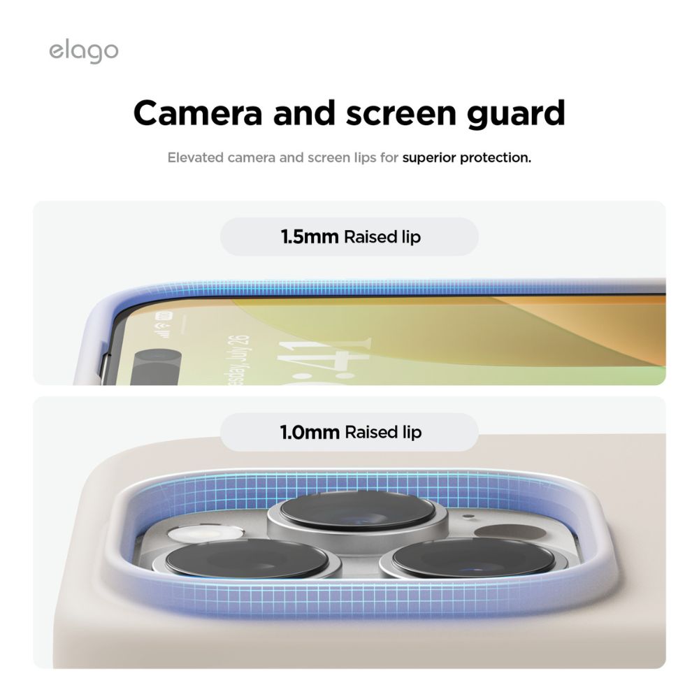 Elago Silicone Magsafe Case for iPhone 16 Pro Max (Stone)