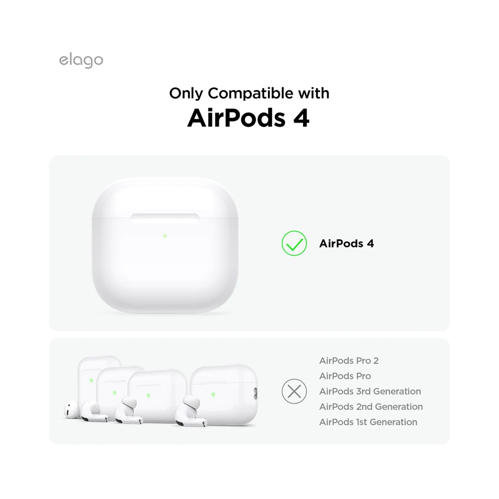 Elago Clear Hang Case for AirPods 4 (Transparent)