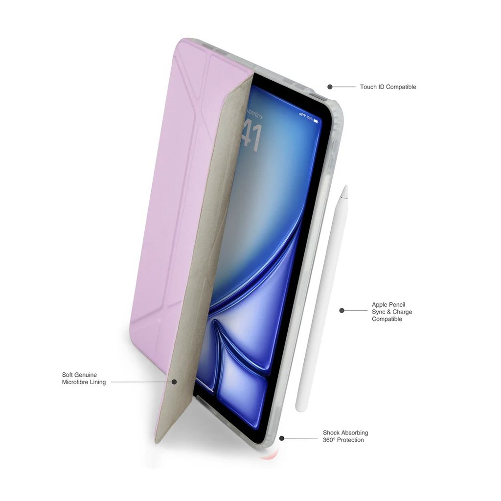 Pipetto Origami No.1 Case for iPad Air 11" 2024 (Mettalic Purple)