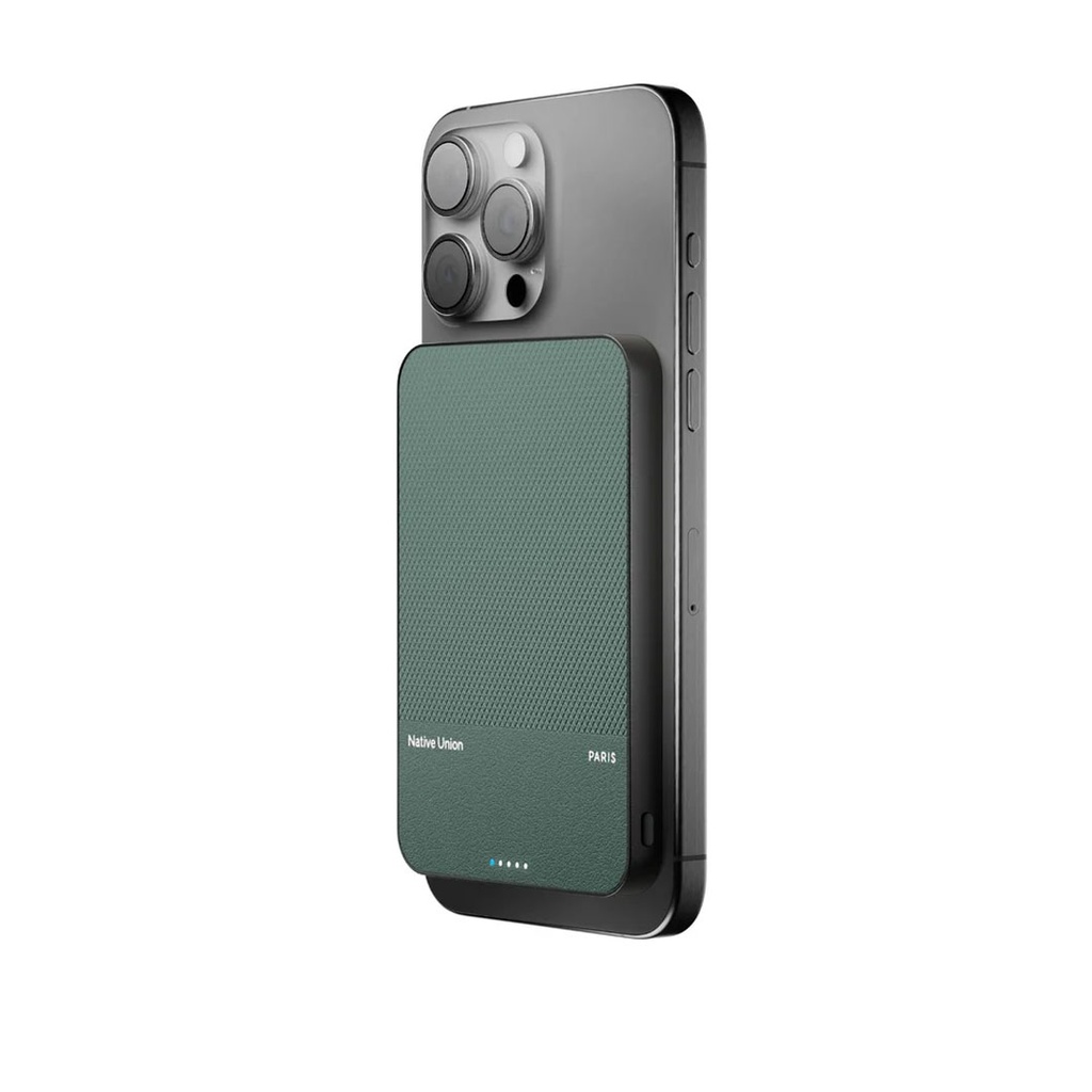 Native Union Classic Magnetic Power Bank 5000mAh  (slate Green)