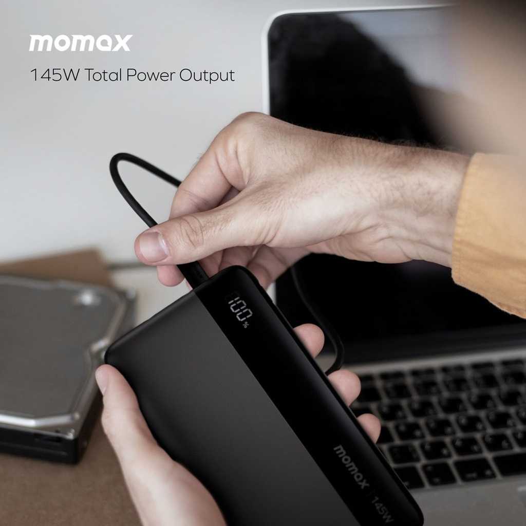 Momax 1-Power 25000mAh External Battery Pack (Black)