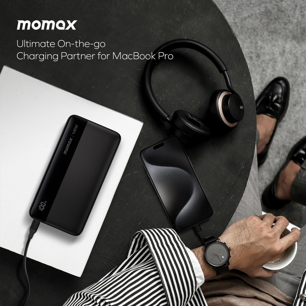 Momax 1-Power 25000mAh External Battery Pack (Black)