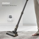 Momax 1-Charge Work Flow T-shaped Extention 2 Socket with USB (White)