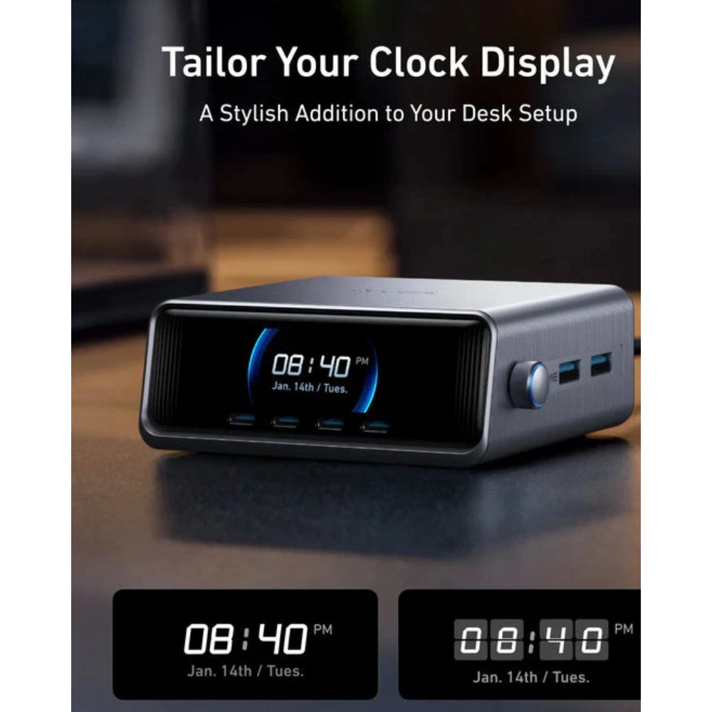 Anker Prime Charger (250W, 6 Ports, GaNPrime) (Silver)