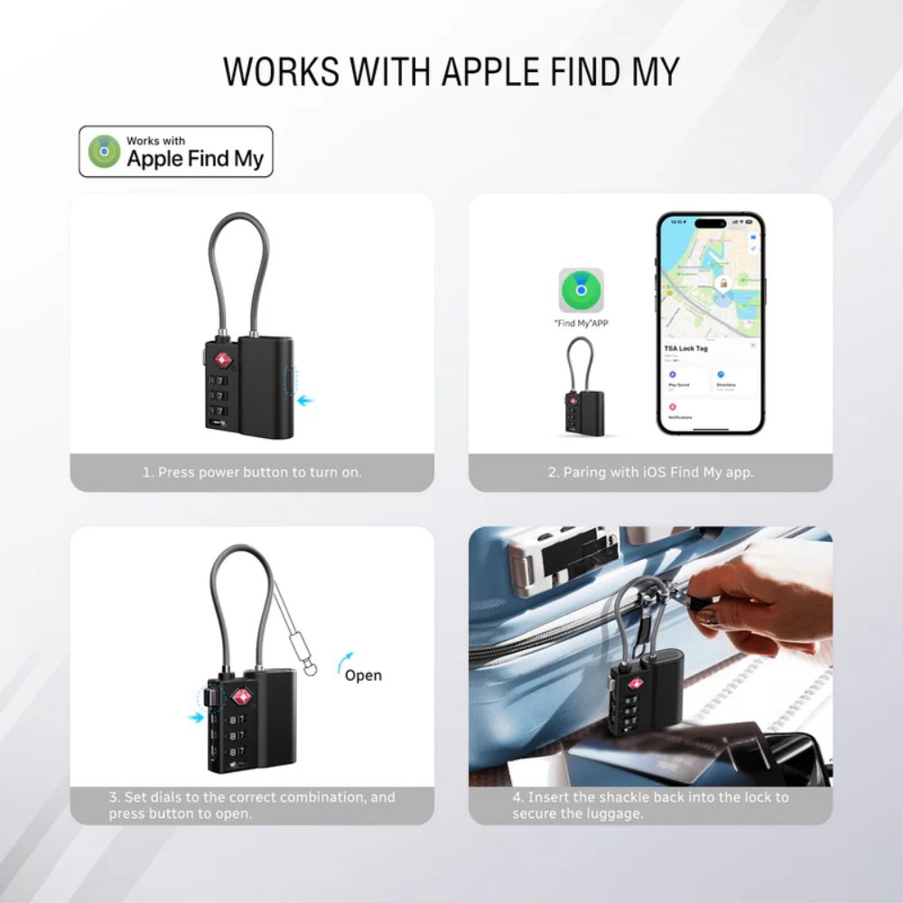 Statik SmartLock TSA Approved Find My Lock