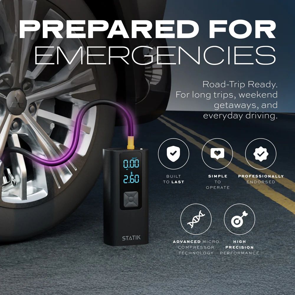 Statik TireHero Wireless Air Pump Built in Powerbank with 6000mAh