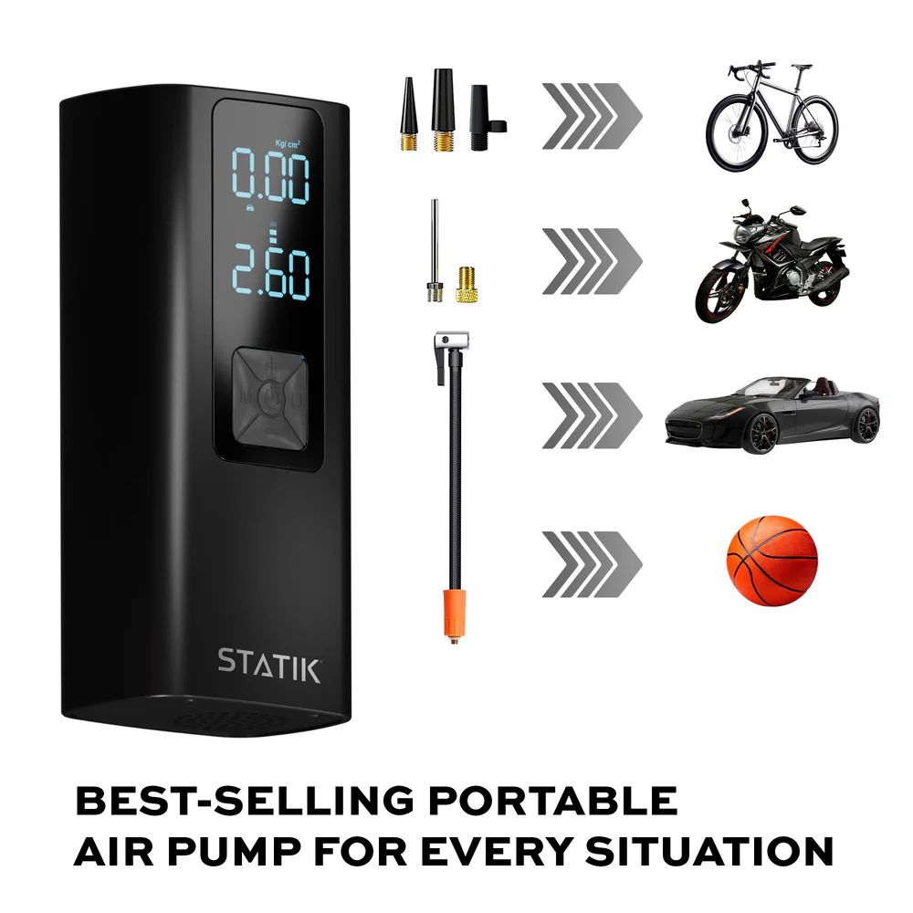 Statik TireHero Wireless Air Pump Built in Powerbank with 6000mAh