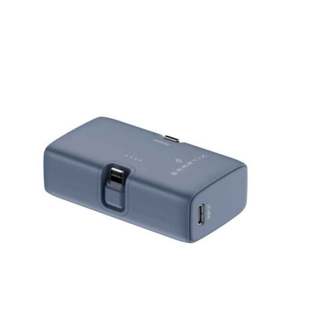 Smartix Premium Power Bank 5000mAh with Apple Watch Charger (Blue)