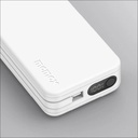 Momax 1-Power Vital+ 10000mAh Battery Pack with Built-in USB-C and Lightning Cable (White)