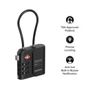 Momax PinLock TSA Padlock Find my locator (Black)