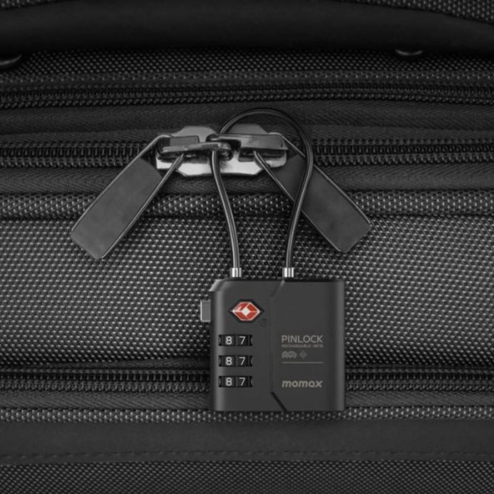 Momax PinLock TSA Padlock Find my locator (Black)