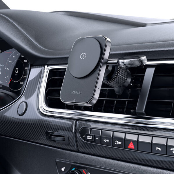 ACEFAST D18 in-car 2-in-1 magnetic wireless charging holder