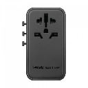 Momax 1-World140W 4-Port Travel Adaptor (Black)