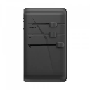 Momax 1-World140W 4-Port Travel Adaptor (Black)