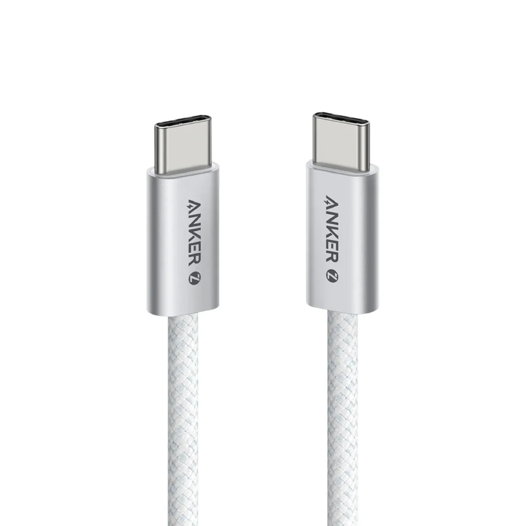 Anker Zolo USB-C to USB-C Cable 240W Braided (0.9m/3ft) (White)
