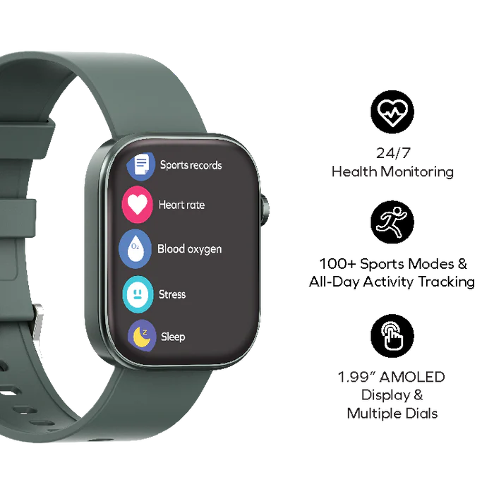 Momax 1-Wear+ Pro Smart Watch (Green)