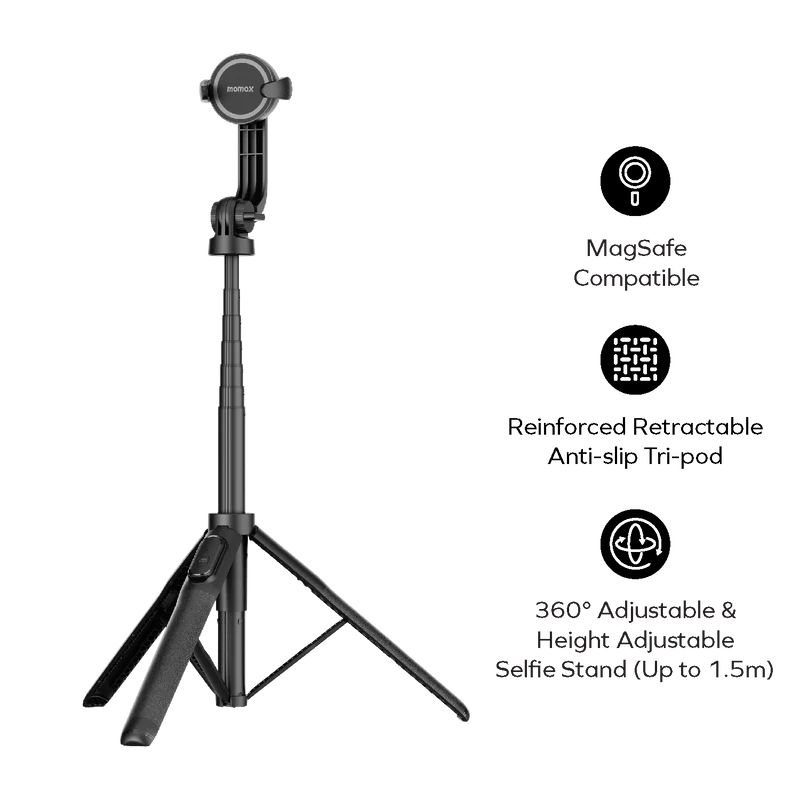 Momax 1-Snap Pole Magnetic Selfie Stick 