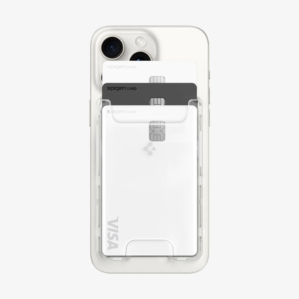Spigen Ultra Hybrid MagFit Card Holder (Clear)