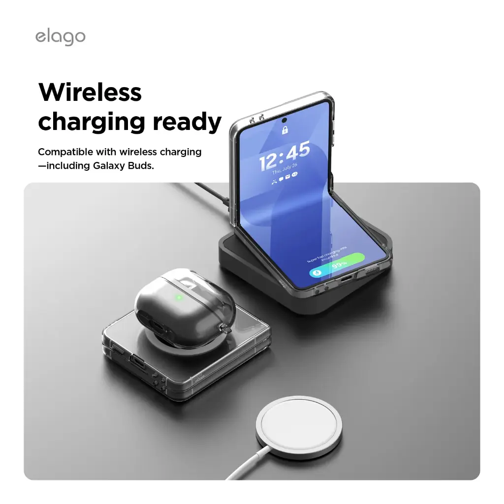 Elago Magnetic PC Case for Samsung Galaxy Z Flip 7 (Clear) 