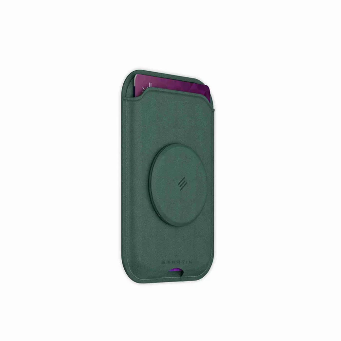 Smartix Premium Magnetic Card Holder Green