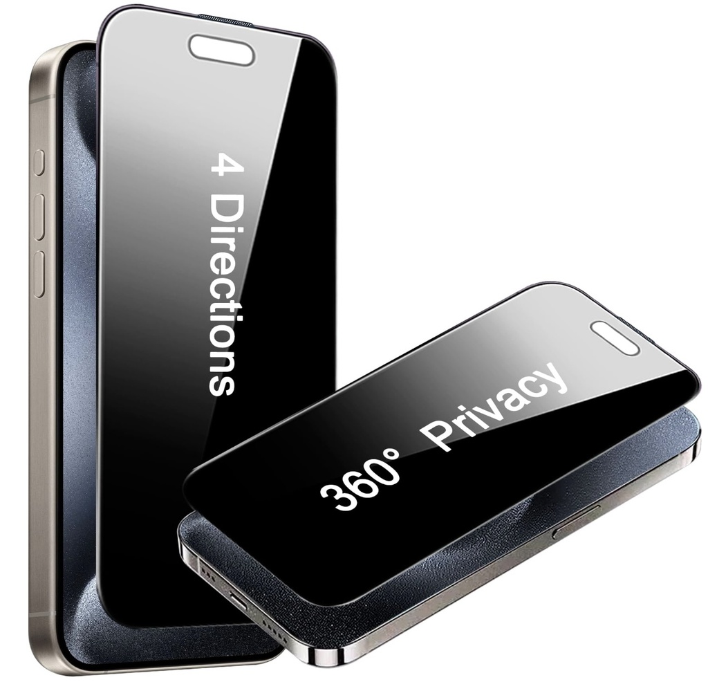 Phone Planet Screen Protector for iPhone 15 Pro Max 360° (Privacy)
