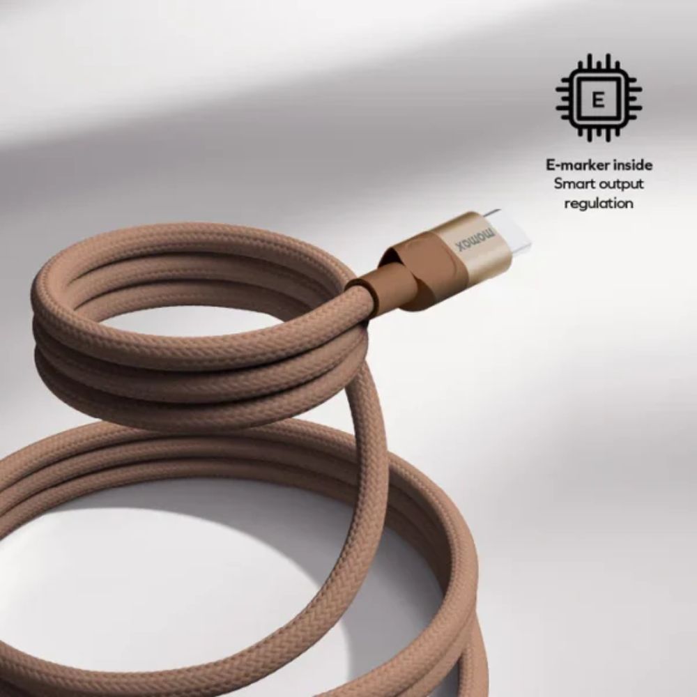 Momax Mag.Link 100W USB-C to USB-C Magnetic Cable 1m  (Desert Titanium)