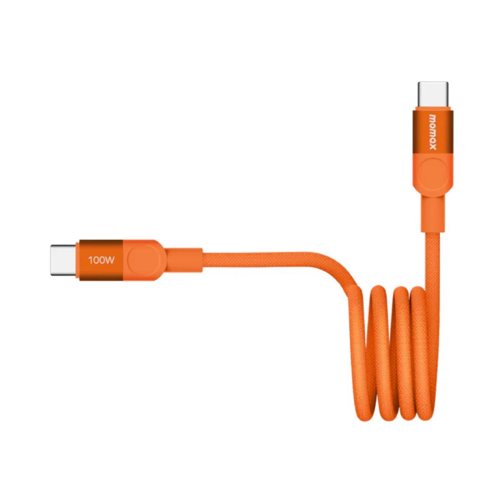 Momax Mag.Link 100W USB-C to USB-C Magnetic Cable 1m  (Orange)