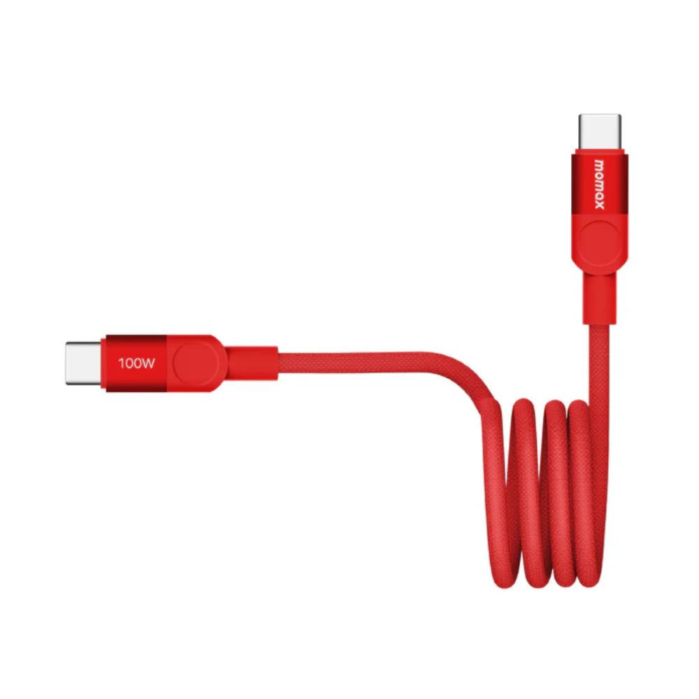 Momax Mag.Link 100W USB-C to USB-C Magnetic Cable 1m  (Red)
