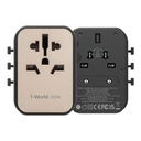 Momax 1-World2 70W 5-Port USB-C AC Travel Adaptor (Desert Titanium)