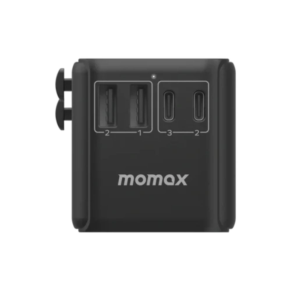Momax 1-World2 70W 5-Port USB-C AC Travel Adaptor (Desert Titanium)