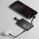 Momax 1Power Badge+ Rechargeable Battery With FIND MY Locator (Black)