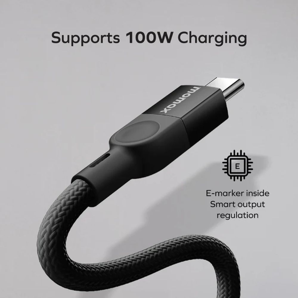 Momax Mag.Link 100W USB-C to USB-C Magnetic Cable 2m (Black)