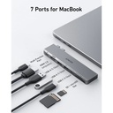 Anker 547 USB-C Hub (7-in-2, for MacBook) (Silver)