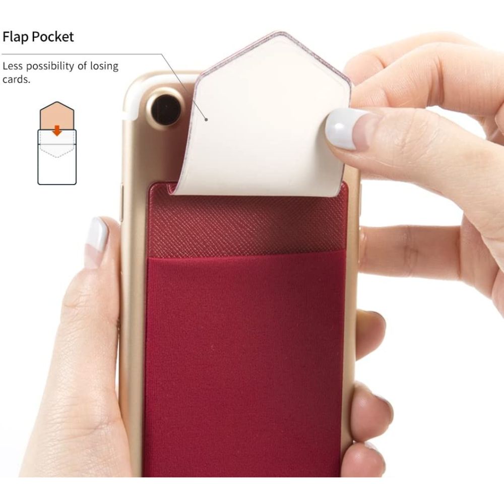 Sinjimoru Sinji Pouch Flap Secure Phone Card Holder (Black)