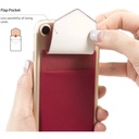 Sinjimoru Sinji Pouch Flap Secure Phone Card Holder (Black)