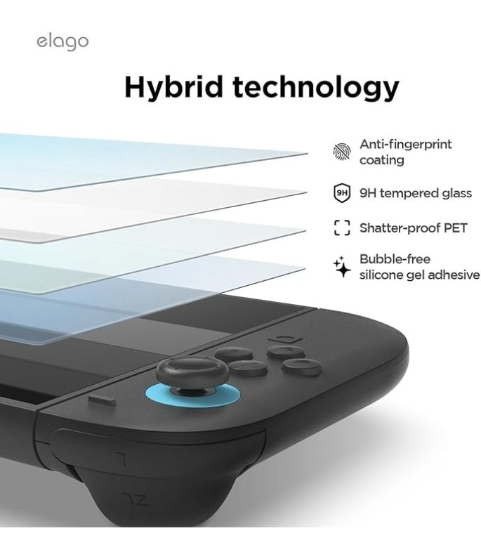 Elago Tempered Glass Screen Protector for Nintendo Switch 2