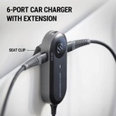 Scosche PowerVolt 100W Travel Car Charging Hub 6 Port