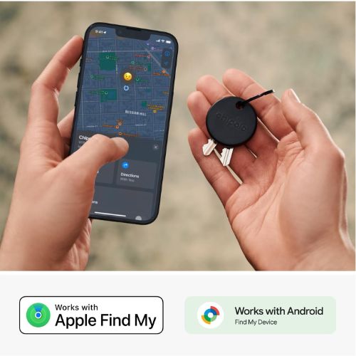 Chipolo POP Tracker for Apple/Android Finder 4-Pack (Black)