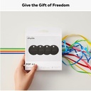 Chipolo POP Tracker for Apple/Android Finder 4-Pack (Black)