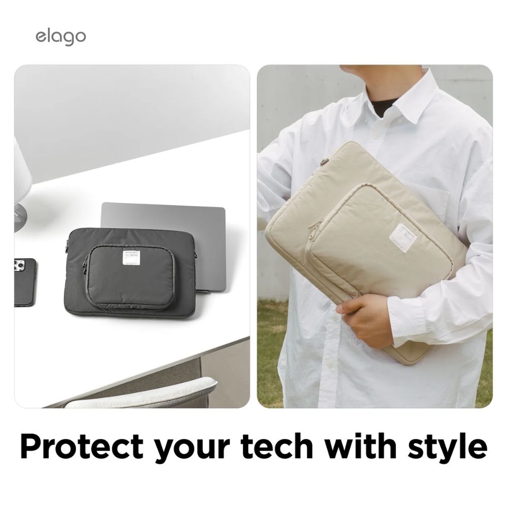 Elago Pocket Sleeve for LapTop 12" - 14"  (Stone)