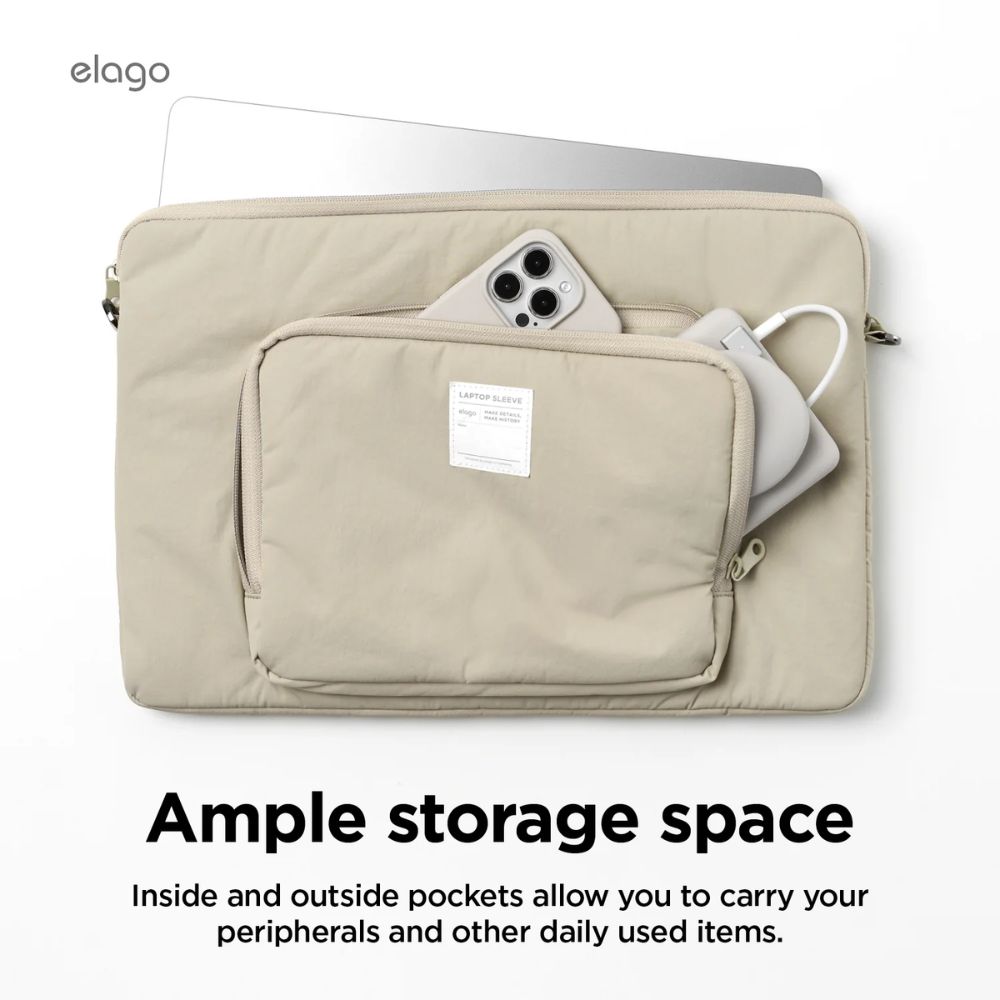 Elago Pocket Sleeve for LapTop 12" - 14"  (Stone)
