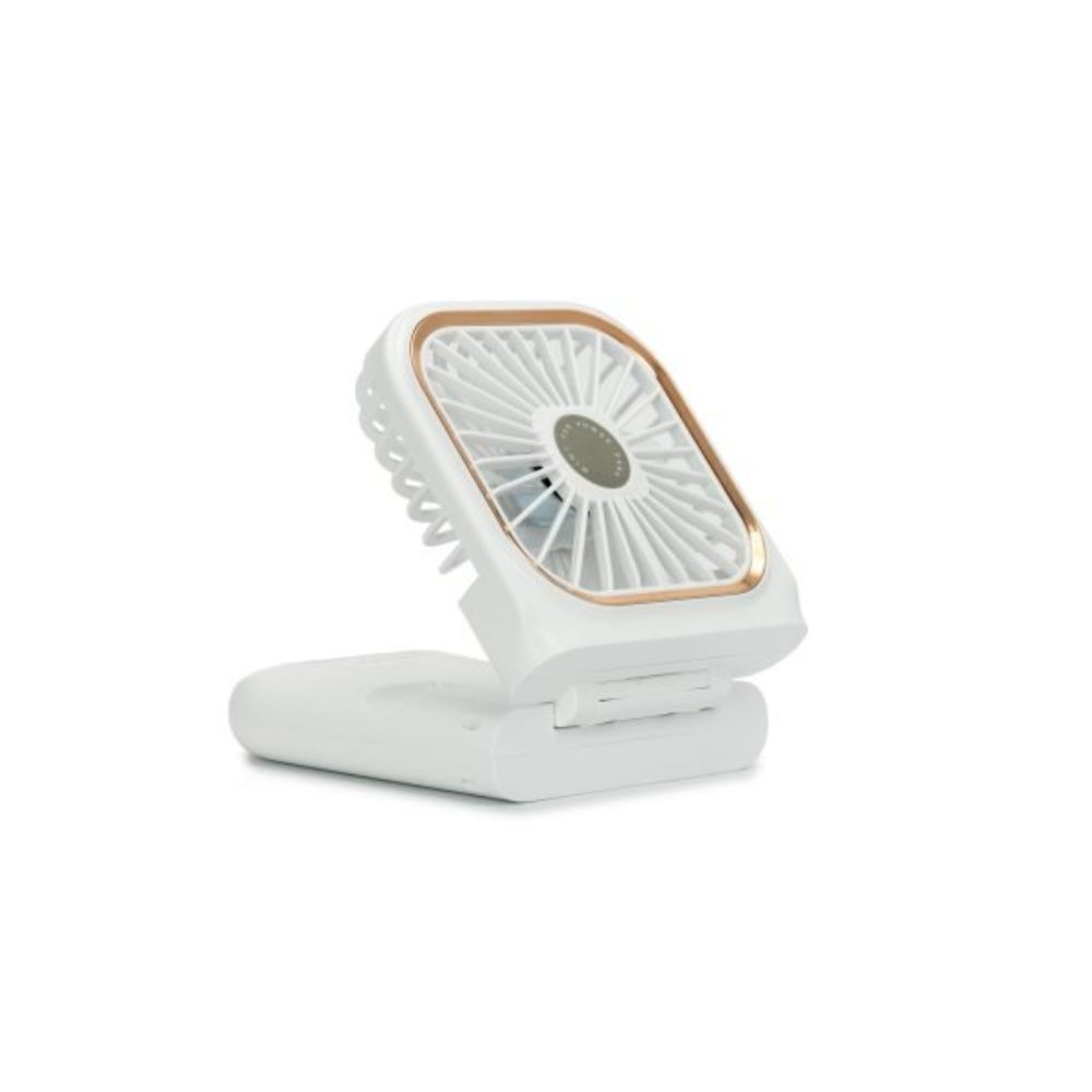 Torrii Cool + Bolt Foldable Neck Fan with 3000mAh Powerbank (White)