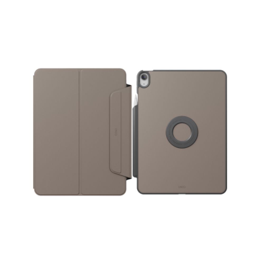 Uniq Rovus Snapmount Magnetic 360 Rotating Detachable Case For Ipad Air 11 (M2-M3) - Flint Grey (Flint Grey)